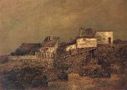 Ralph Blakelock, Old New York Shanties at 55th Street and 7th Avenue